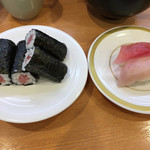 かっぱ寿司 - 鉄火巻と　マグロの食べ比べ