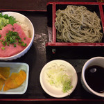 酒処 へぎそば 越後 - へぎそばとねぎトロ丼