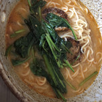 堀製麺 - 挽肉がないので
冷凍チンッのつくねバーグを投入！