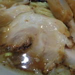 煮干し中華そば 一剣 - チャーシュー花弁満開