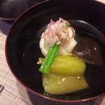 吾いち - マダイとナスのお吸物