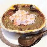 ずわいがに身入り かにみそ甲羅焼き