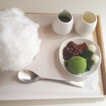 木下茶園 - 伊勢抹茶氷(ミルク蜜付き)