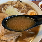 麺者風天 - スープ