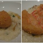 VIA Brianza - アサリのリゾットとズワイガニのクロケッタ