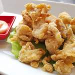 Crispy fried chicken skin