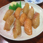 神月 - 島寿司   辛子入りのヅケ仕立て