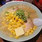 梅光軒 - 塩ラーメン もやし、バタートッピング