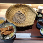 みよ田 - お蕎麦（ざる）と山賊丼 ￥1,100-