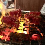 万正 - バラ焼き焼き風景