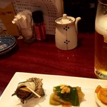 Izakaya Shun - ビールを頼むと豪華なお通し