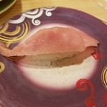 回転寿し トリトン - 注文、上まぐろ大とろ。