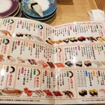 回転寿し トリトン - 2019.7レギュラーメニュー。