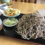 そば処 二城 - もりそば大盛＋かき揚げ