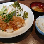播鳥 - チキンカツ定食 おろしポン酢ソース