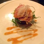 創作鉄板料理　funao - 鴨肉と大根・水菜