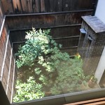 山玄茶 - ２階から見た、坪庭