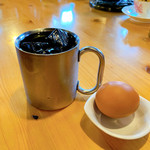 Komeda Kohi Ten - アイスコーヒーとゆで卵