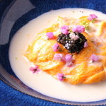 Sea urchin omelette