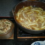 Shokujidokoro Kasuga - カレー鍋うどん＋鶏わっぱ飯