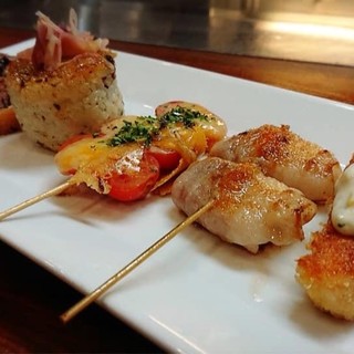 Teppanyaki Grilled skewer ◎Assortment of 5 kinds of carefully selected items