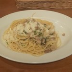 Enoteca D'oro ognigiorno - 豚挽肉と空芯菜のスパゲッティ 1,030円