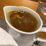 ラ・ファソン 古賀 - ソースキュリー、大山黒毛和牛スネ肉の赤ワイン煮込み（＋￥500）