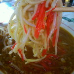 村山ホープ軒 - ２０１２年１月撮影　ラーメン大盛りのニンニク・もやし追加【９５０円】