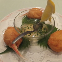 後楽園飯店 - 蟹爪揚げ物（３本）