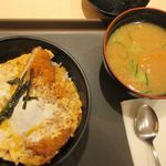 松のや - ひれかつ丼￥630＋豚汁変更￥180