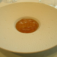 ソンブルイユ TOKYO - アミューズ:根セロリのムースと根菜のジュレ