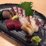 Sushi Ken - 刺身5点盛り