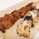 LAWSON - 料理写真:焼鳥 ももタレ 130円
焼鳥 ささみナス 130円