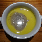 レ ファーブル ボンジュール - かぼちゃポタージュwithとうもろこしピューレ