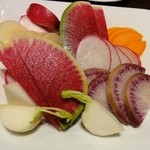 田島亭 - 松戸野菜のバーニャカウダー1,000円