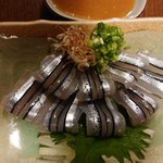 おてちきや - きびなごのお刺身