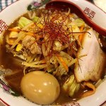 拉麺大公 - 地鶏を使った鶏白湯チャンポン(醤油)