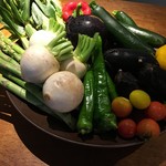 Robata Yutaka - 自社農園のお野菜を炭焼きで