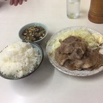 まこと食堂 - しょうが焼き+ライス大盛り♪