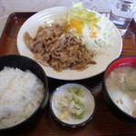 ミッチー食堂 - 豚ショウガ焼き定食