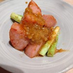 瓦.Tokyo 神田Y-STYLE - 鹿野ポークハムの麦味噌炒め