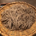 Sojibou - お蕎麦（信州そば処ですので黒目の田舎蕎麦、量は2人前です）