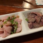 メシサカバ  トム家 - コブクロ＆レバー