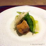 ごだん 宮ざわ - 炊き合わせ　夏野菜とお麩