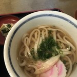 まるなかうーめん - かも丼うーめん定食のうーめん