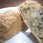 銀座魚勝 - 『穴子いなり』断面upっぷ(ノ)•ω•(ヾ)✩.*˚