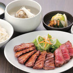うまい牛たん東山 - 【仙台牛たん焼】と【仙台牛】が一度に味わえる贅沢な定食♪