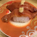 回転寿し トリトン - 漬マグロ マグロは脂乗り良く美味だが山山葵の風味が皆無。