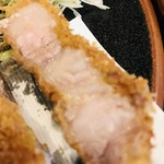 竹乃家 - ☆ほんのりピンク♪脂身の甘みある美味い豚肉でした。