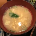 竹乃家 - ☆かき卵が入ったふんわりとした味噌汁♪